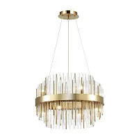 Люстра подвесная Ida 4639/8 Odeon Light прозрачная на 8 ламп, основание золотое в стиле современный Люстра подвесная Ida 4639/8 Odeon Light прозрачная на 8 ламп, основание золотое в стиле современный